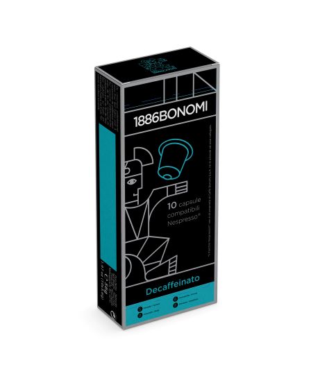 DECAFFEINATED Bonomi coffee capsules compatible with Nespresso® 